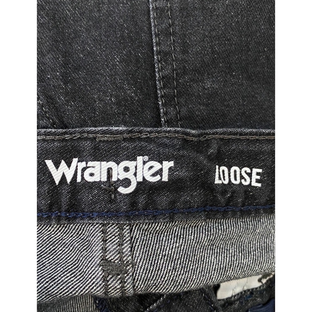 Wrangler High Rise Loose Baggy Fit Jeans, Black Denim Wash - Size 28 - Picture 11 of 12